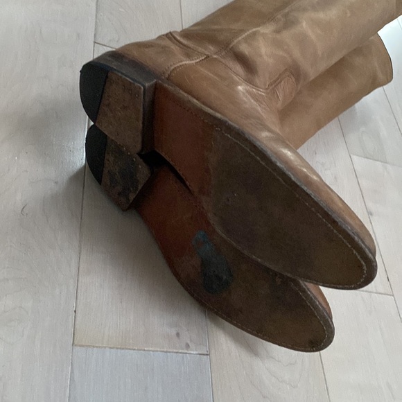 Frey brown soft leather boots 8 - Picture 8 of 9